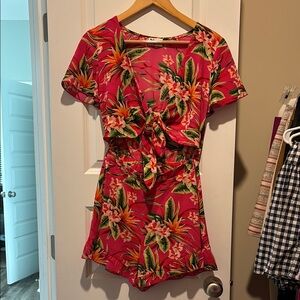 🌺Mumu floral romper🌺